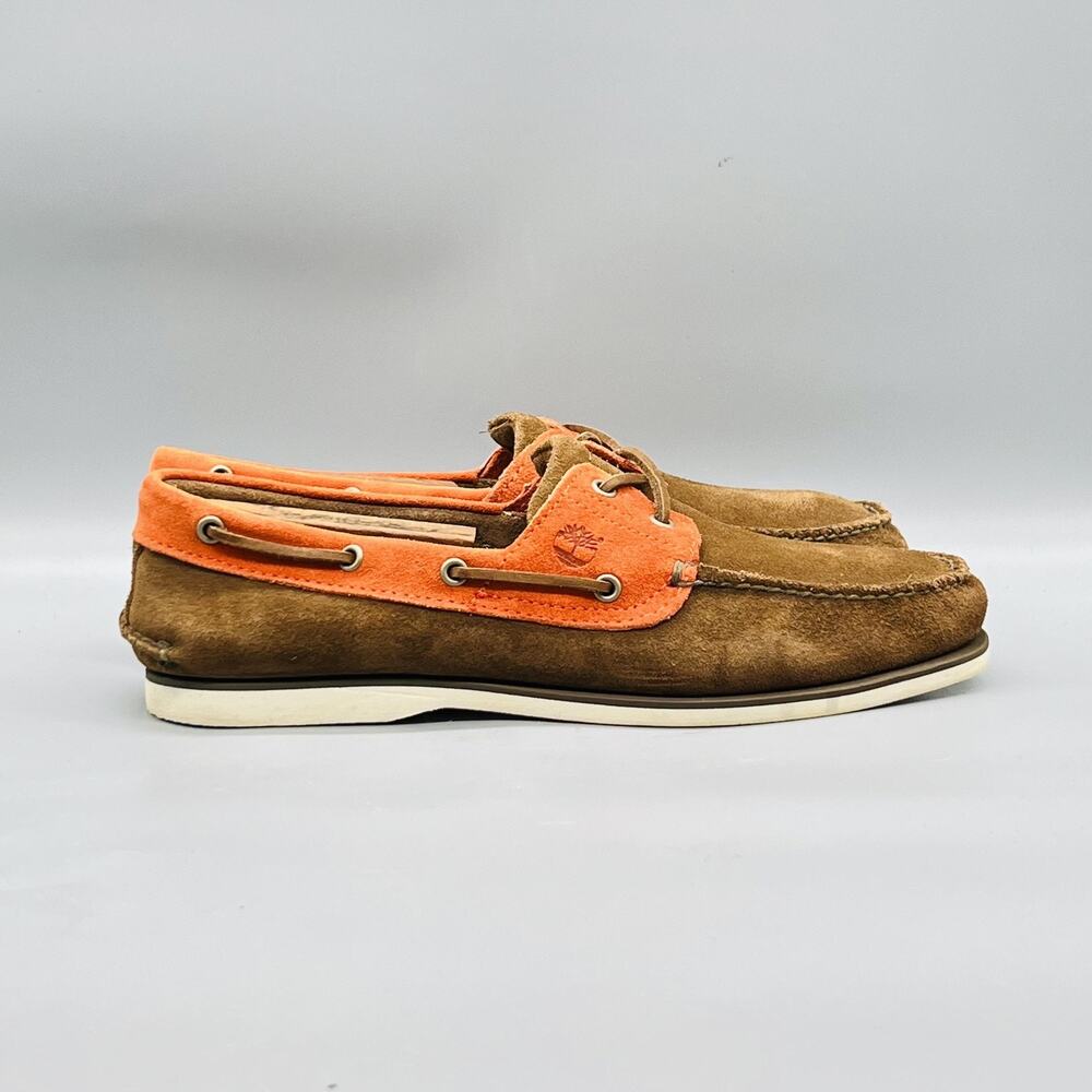 Timberland Shoes Mens 12 Brown Suede Boat Deck Moc Toe Casual Comfort Nautical
